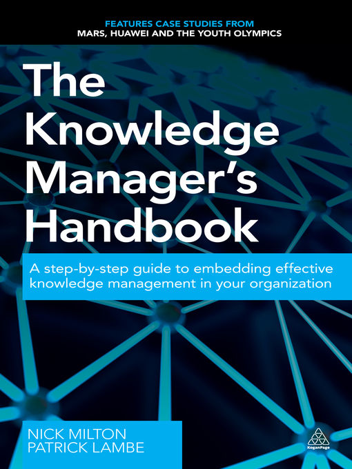 Cover image for The Knowledge Manager's Handbook